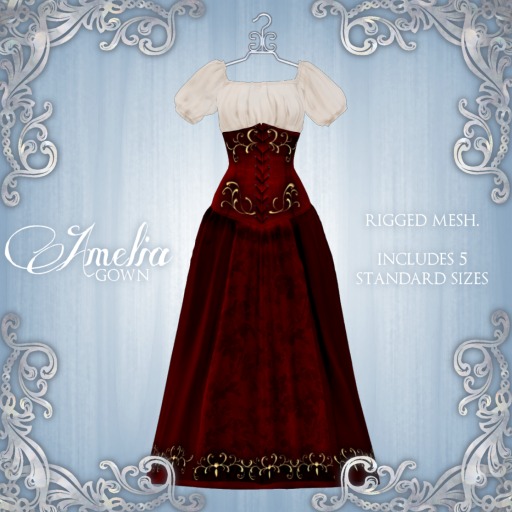 [K~*~S] Amelia - Gown - Chocolate