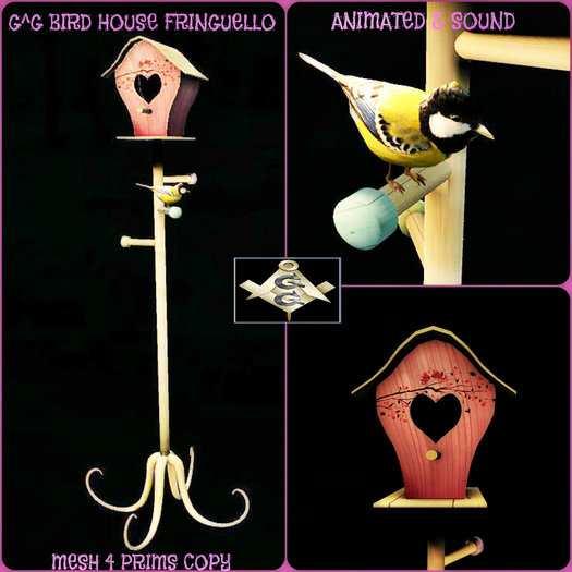 G^G BIRD HOUSE FRINGUELLO