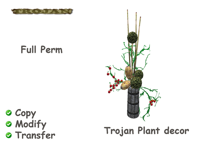 Trojan Plant decor