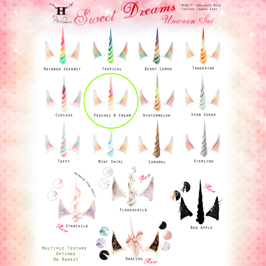 +Half-Deer+ Sweet Dreams Unicorn Set (Peaches N Cream)