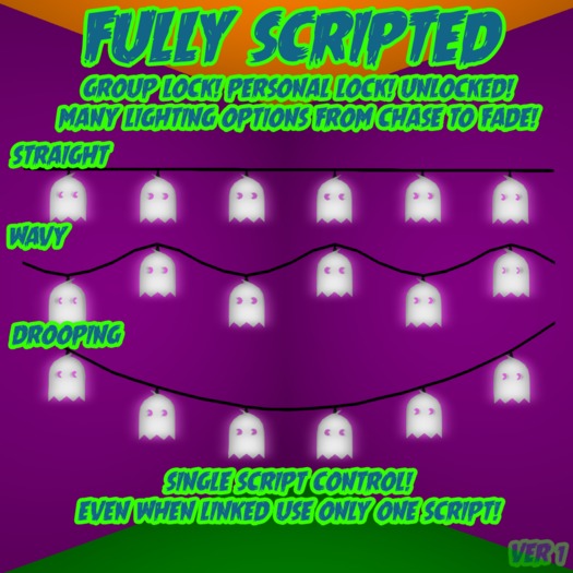 Ada Labs - Ghosts Halloween Lights Full Set