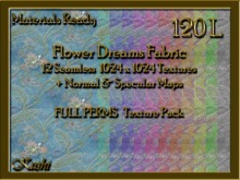 *Kushi* Flower Dreams Fabric Seamless Textures Materials Ready Full Perms 1024x1024 Tileable Repeating