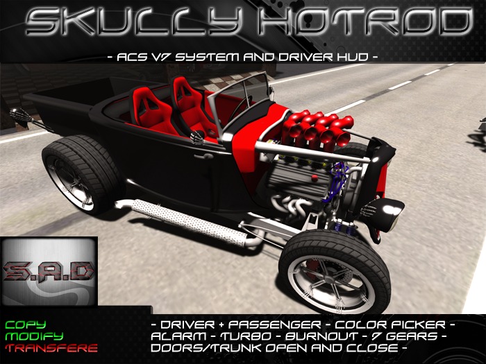 .:S.A.D:. Skully HotRod Pickup