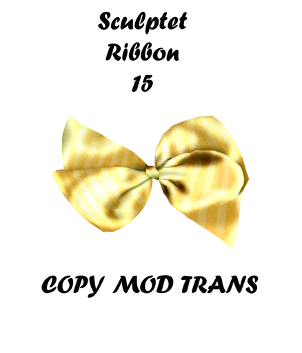 Sculpted Accessory Bow / Ribbon 63