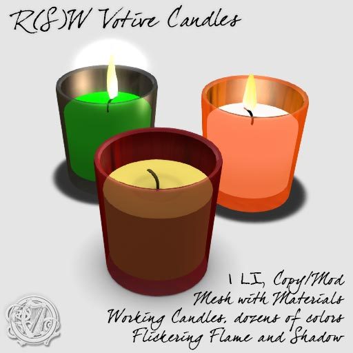 R(S)W Votive Candle in Glass Cup - 4.0