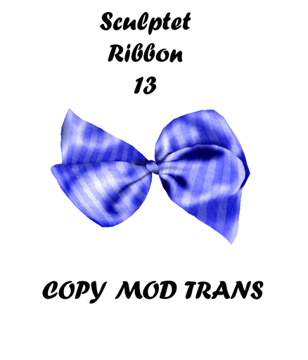 Full Perm Sculpted Ribbon / Bow 15 !