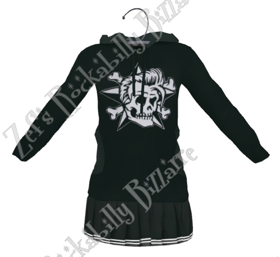 Zef's Rockabilly Cheerleader PompSkull 