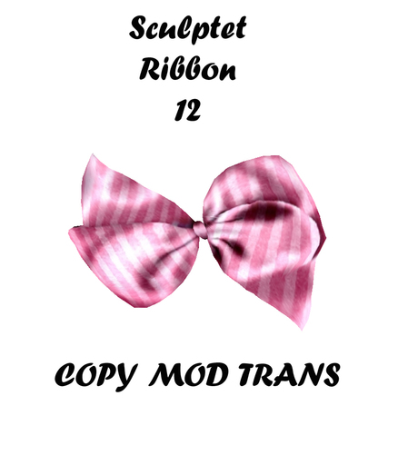 Sculpted Accessory Bow / Ribbon 14