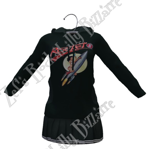 Zef's rockabilly Cheerleader outfit Rocket 88 black