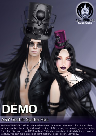 A&Y Gothic Spider Hat - [DEMO]
