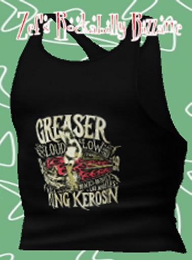Zef's Rockabilly Mens Mesh Vest Tank Greaser king