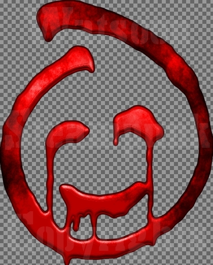 Bloody smiley - Single FULL PERMS Texture