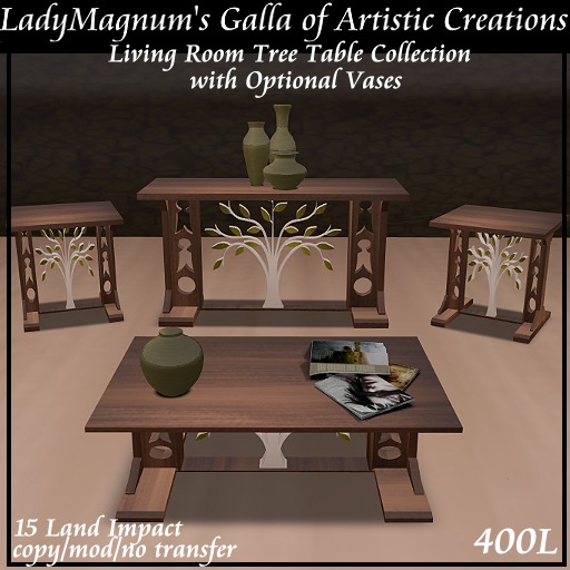 LadyM's Living Room Tree Table Collection Driftwood