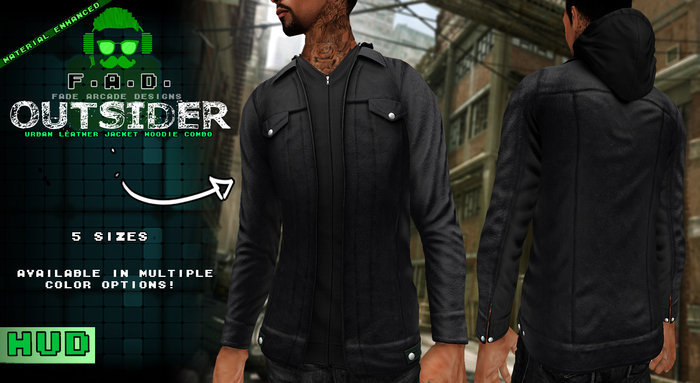 F.A.D. // Outsider Leather Jacket // Hoodie 