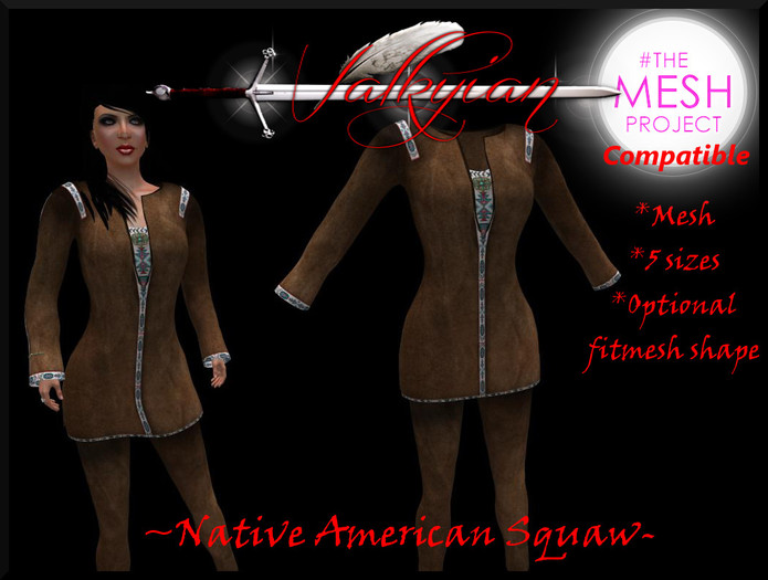 ~Valkyrian~ Native American Squaw - Tunic