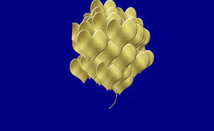 Valentine Balloon Heart 2b