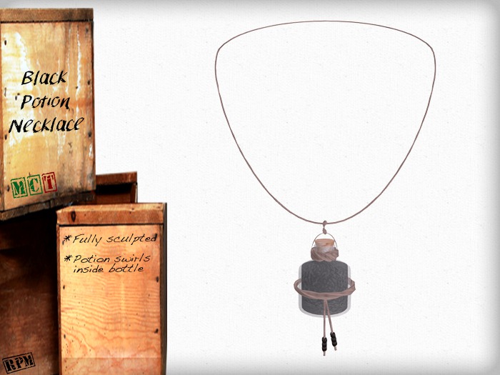 Potion Necklace - Black