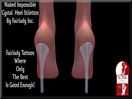 Second Life Marketplace - Naked Impossible Cystal Heels Stilettos