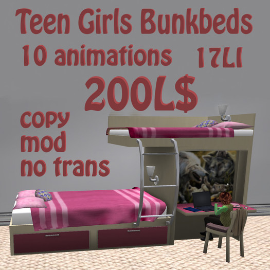 Tween Bunkbed Girls