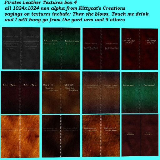 Pirate Leathers 4 box