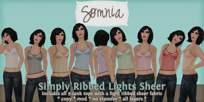.: Somnia :. Simply Ribbed {Lights} {Sheer}