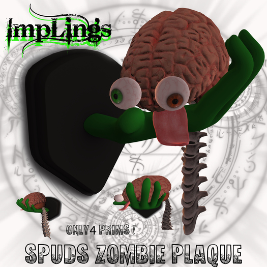 Implings::...Spuds Zombie Plaque(Boxed)