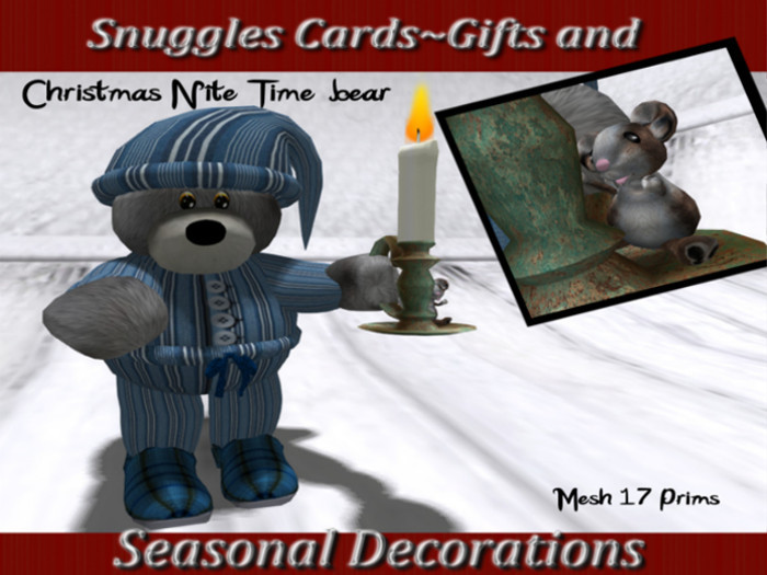 'Snuggles' Peak-a-boo Christmas bear