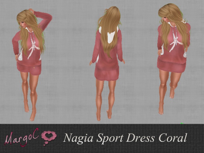 DEMO Nagia Sport dress Coral  - MargoC