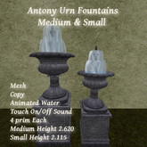 Antony Urn Fountain Med & Sm