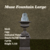 Muse Urn Fountain Lge