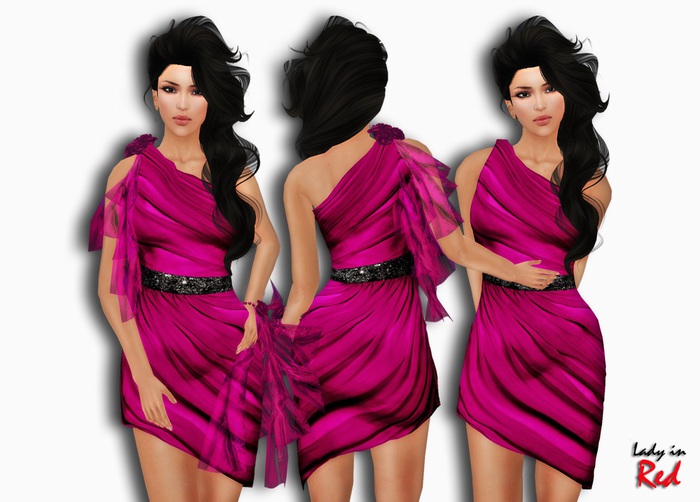 Lady in Red - Elen (pink) - Cocktail dress