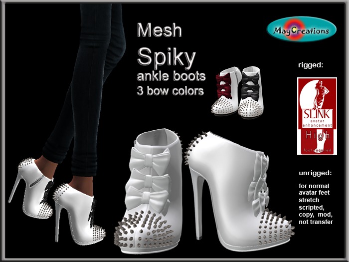 MayCreations Killer mesh boots red
