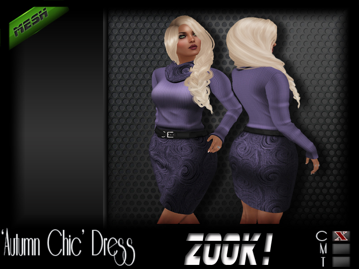 ZK! 'Autumn Chic' Dress - Lilac 