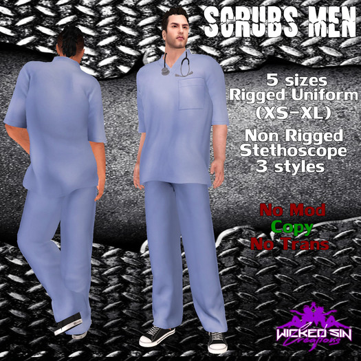 ^WSC^ Scrubs Mens {Mesh}