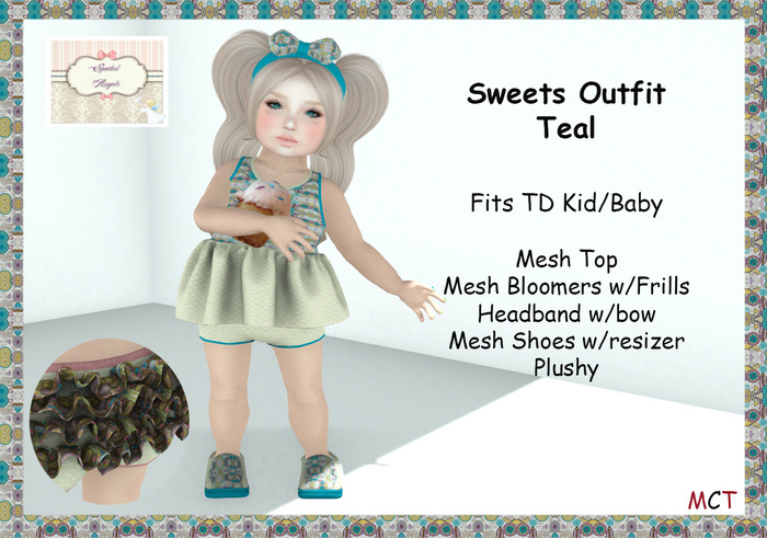 [S][A] Sweets Dress - Teal