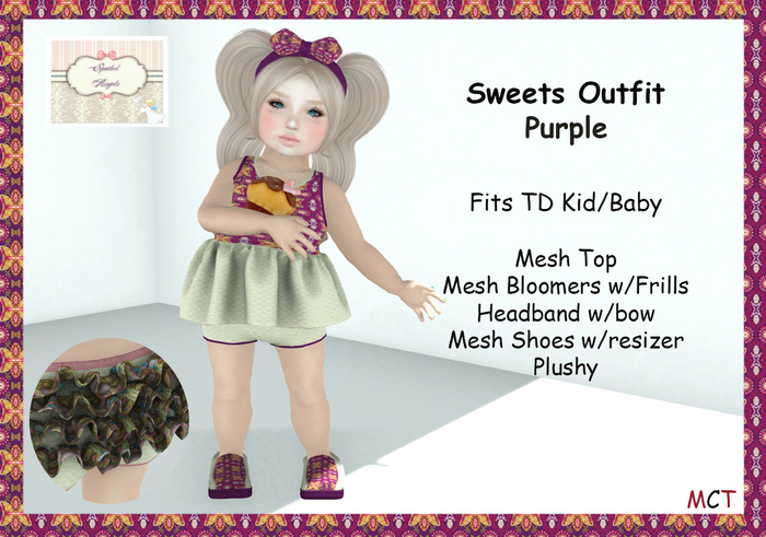 [S][A] Sweets Dress - Purple
