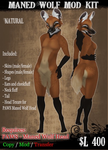 ::KSI:: Maned Wolf_ Natural
