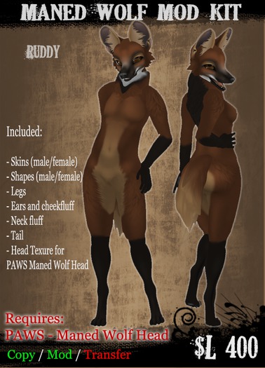 ::KSI:: Maned Wolf_ Ruddy