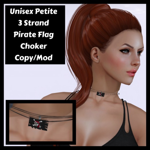 :TS: Petite Pirate Flag Choker