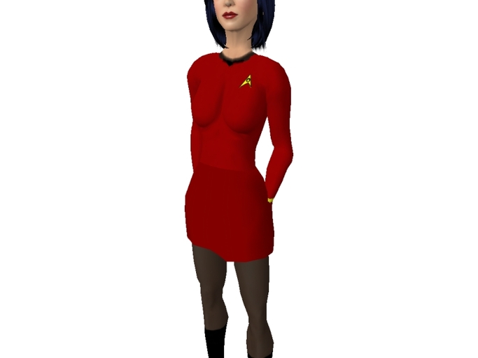 Trek - TOS - Female - Red(boxed)