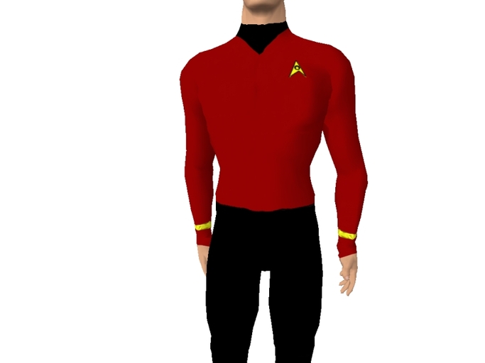 Trek - TOS - Male - Red(boxed)