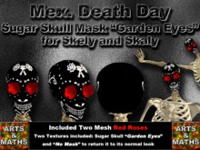 ARTS & MATHS---> Sugar Skull Mask "Garden Eyes"
