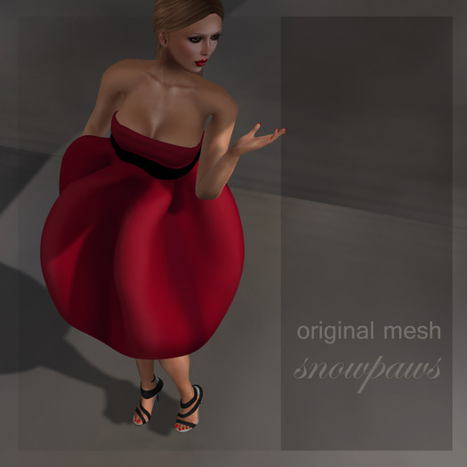 Snowpaws - Batin Ruby Mesh Frock