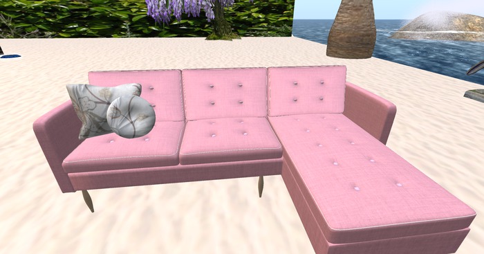 LIVINGROOM SOFA PINK