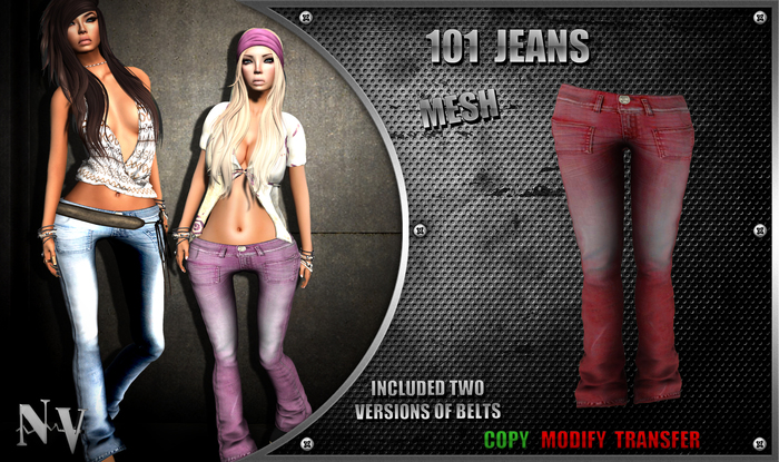 [NV] 101 Jeans -Red-