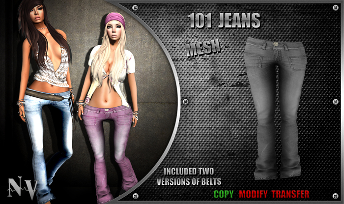 [NV] 101 Jeans -Grey-