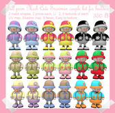 Full Perm MESH Cute Snowman Couple kit for builders