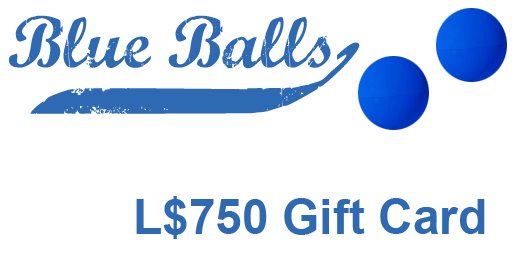 Gift Card Blue Balls L$750