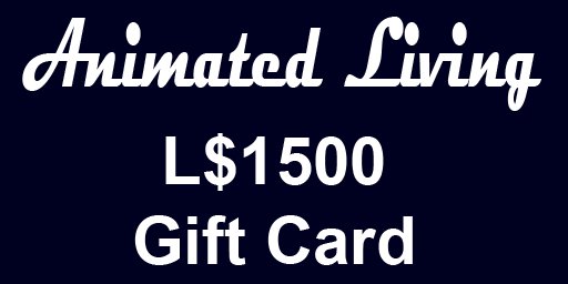 Gift Card Animated Living L$1500