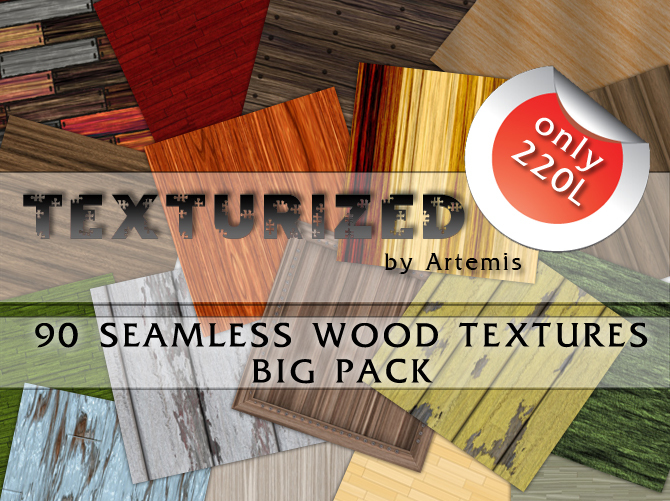 Texturized - Wood Textures Seamless big pack